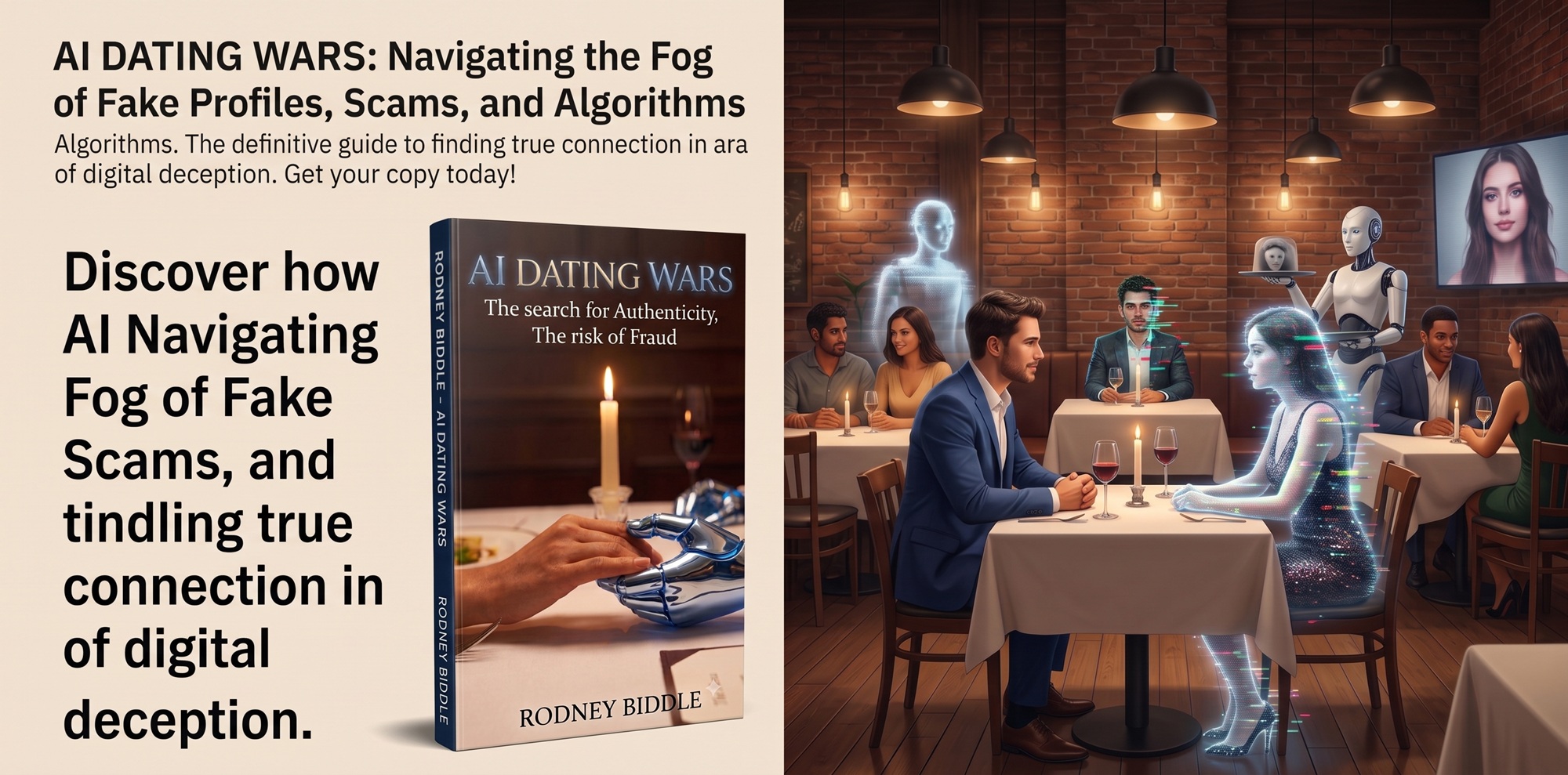 New Book "AI Dating Wars" Examines How Artificial Intelligence is Reshaping Dating (For better or worse)